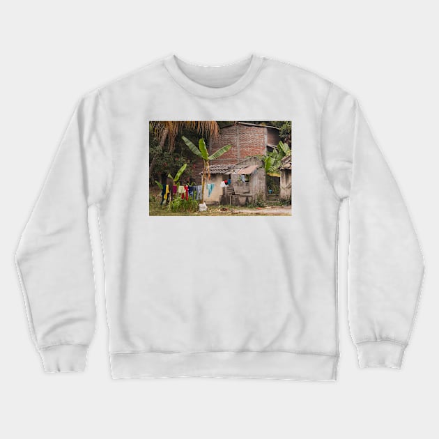 Everyday Life In Las Flores - 1 © Crewneck Sweatshirt by PrinceJohn